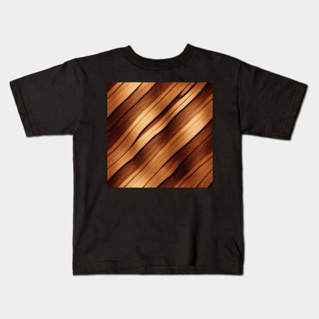 Wood pattern, model 7 Kids T-Shirt by Endless-Designs